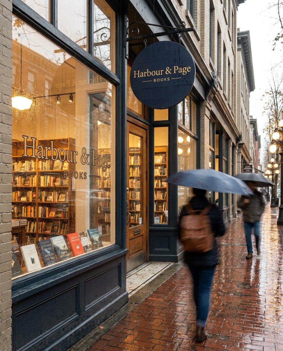 Harbour & Page storefront in Gastown
